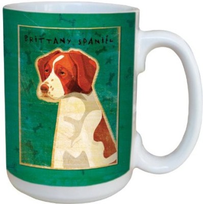 

Tree-Free Greetings Greetings sg44014 Brittany Spaniel by John W. Golden Ceramic with Full-Sized Handle, 15-Ounce Ceramic Mug(60 ml), Multicolor