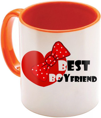 

SKY TRENDS Wonderful & Best Valentine Orange Gift For GirlFriend,Boyfriend,Husband,Wife,Friend Design Cod 133 Ceramic Mug(325 ml)