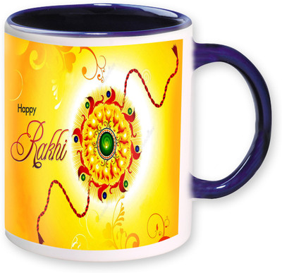 

PhotogiftsIndia Happy Raksha Bandhan 13 Ceramic Mug(325 ml), Multicolor