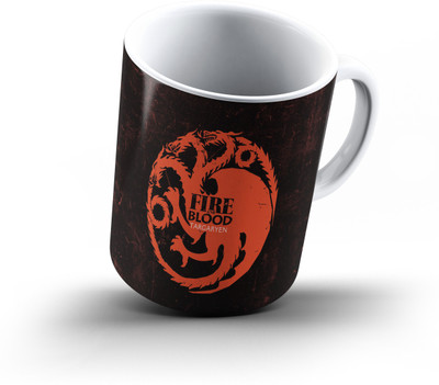 

Ucard Targaryen Game Of Thrones889 Bone China, Ceramic, Porcelain Mug(325 ml), Multicolor