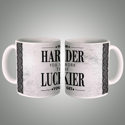 

Posterboy Harder you Work Ceramic Mug(350 ml), Multicolor