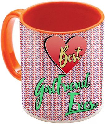 

SKY TRENDS Wonderful & Best Valentine Orange Gift For GirlFriend,Boyfriend,Husband,Wife,Friend Design Cod 070 Ceramic Mug(325 ml)