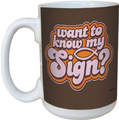 

Tree-Free Greetings Greetings lm44298 Is My Sign: Jesus Ceramic with Full-Sized Handle, 15-Ounce Ceramic Mug(60 ml), Multicolor