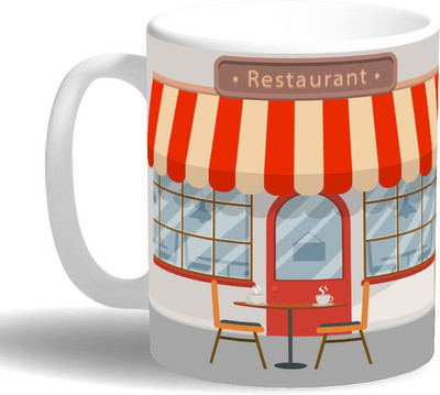 

PRINT OPERA Restaurant Ceramic Mug(330 ml), Multicolor