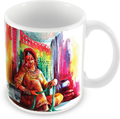 

Sleep Nature's SN-MG-1654 Ceramic Mug(350 ml), Multicolor
