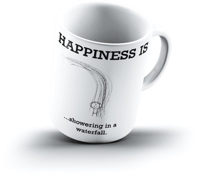 

Ucard Happiness Is2306 Bone China, Ceramic, Porcelain Mug(325 ml)