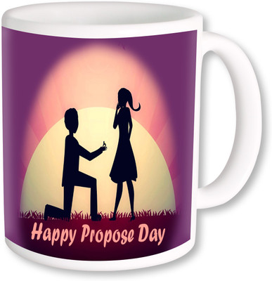 

PhotogiftsIndia Happy Propose Day Ceramic Mug(325 ml), Multicolor