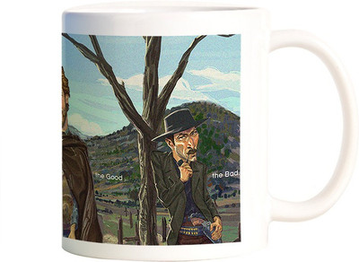 

Rangeele Inkers East Clintwood Artwork Ceramic Mug(300 ml), Multicolor