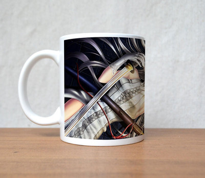 60% OFF on StyBuzz White Haired Warrior Girl Porcelain Coffee Mug(300 ml)