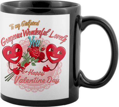 

SKY TRENDS Valentine Gifts For Special Girlfriend,Boyfriend,Wife,Husband,design 01 Ceramic Mug(325 ml), Black
