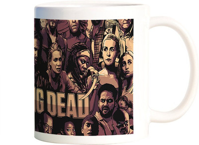 

Rangeele Inkers Walking Dead Illustration Ceramic Mug(300 ml), Multicolor
