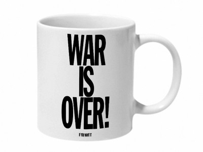 

Mooch Wale War Is Over If You Want It Ceramic Mug(325 ml), Multicolor