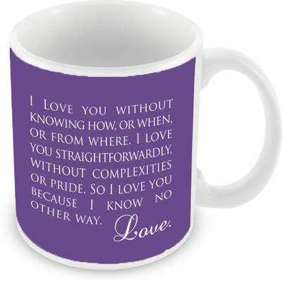

Sleep Nature's SN-MG-2638 Ceramic Mug(350 ml), Purple