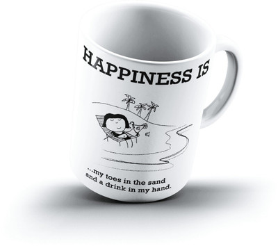 

Ucard Happiness Is1236 Bone China, Ceramic, Porcelain Mug(325 ml)