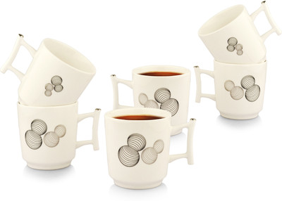 

Buono Casa Ceramic(White, Pack of 6)