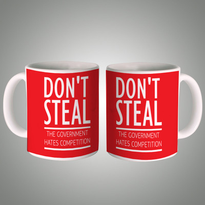 

Posterboy Don't Steal Ceramic Mug(350 ml), Multicolor