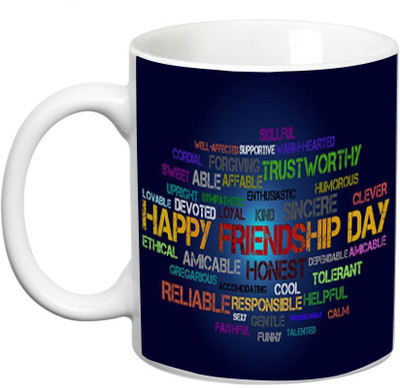 Prithish Happy Friendship Day Ceramic Mug(330 ml)
