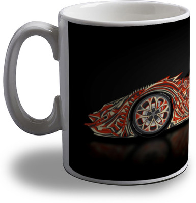 

Artifa Artistic Car Porcelain, Ceramic Mug(350 ml), Multicolor