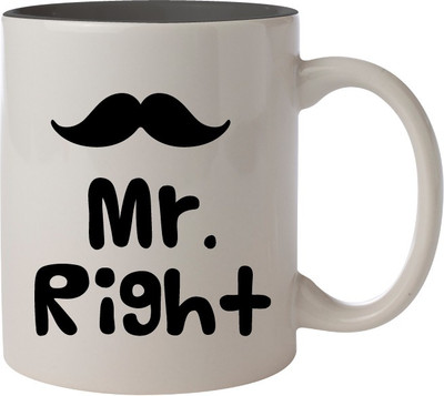 

Nourish Mr Right Ceramic Mug(325 ml)
