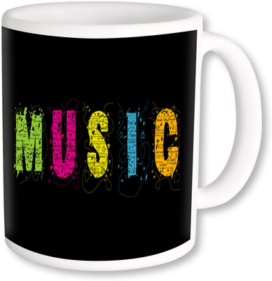 

PhotogiftsIndia I Love Music 09 Ceramic Mug(325 ml), Multicolor