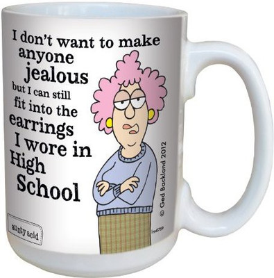 

Tree-Free Greetings Greetings lm43769 Hilarious Aunty Acid Earrings by The Backland Studio Ceramic, 15-Ounce Ceramic Mug(60 ml), Multicolor