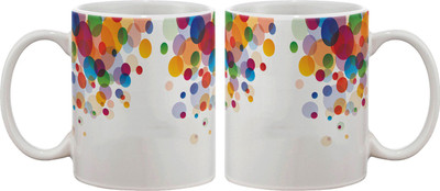 

Artifa Colourful Balloons Porcelain, Ceramic Mug(350 ml), Multicolor