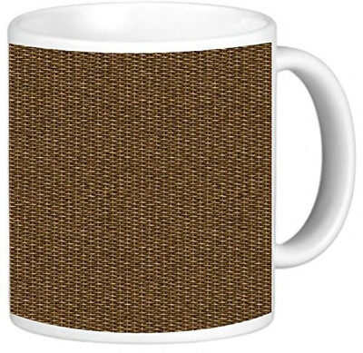 

Rikki Knight LLC Knight Photo Quality Ceramic Coffee, 11 oz, Grunge Tight Basket Weave Ceramic Mug(60 ml), Multicolor