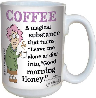 

Tree-Free Greetings Greetings lm43794 Hilarious Aunty Acid Magical Substance by The Backland Studio Ceramic, 15-Ounce Ceramic Mug(60 ml), Multicolor