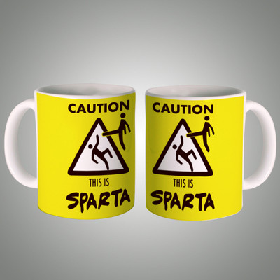 

Posterboy Sparta Ceramic Mug(350 ml), Multicolor