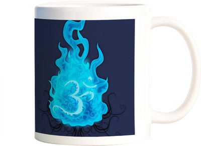 

Rangeele Inkers Om Is Shiva Ceramic Mug(300 ml), Multicolor