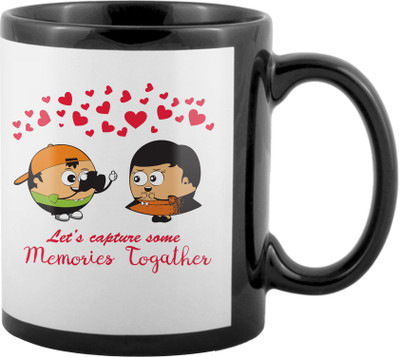 

SKY TRENDS Valentine Gifts For Special Girlfriend,Boyfriend,Wife,Husband,design 109 Ceramic Mug(325 ml), Black