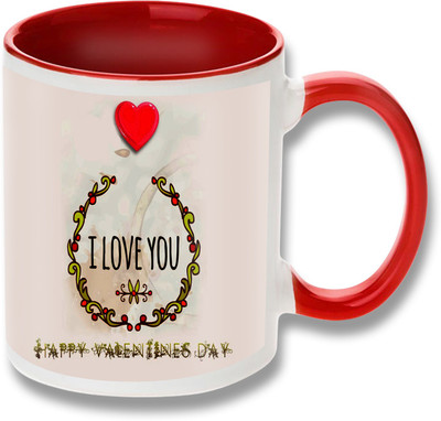 

Heyworlds happy valentine day gifts 0010 Ceramic Mug(325 ml), Multicolor