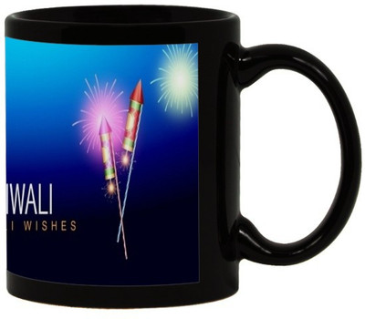 

Lolprint 22 Diwali Gift Black Ceramic Mug(325 ml)