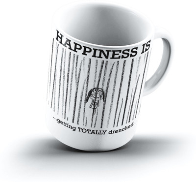 

Ucard Happiness Is2325 Bone China, Ceramic, Porcelain Mug(325 ml)