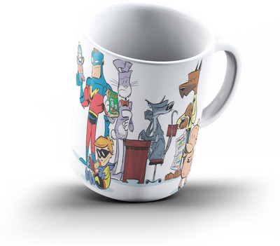 

Ucard Side Kicks131 Bone China, Ceramic, Porcelain Mug(325 ml), Multicolor