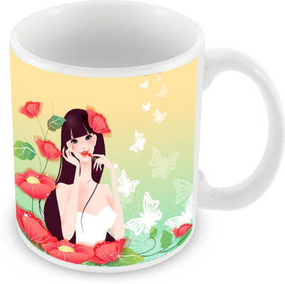 

Sleep Nature's SN-MG-1428 Ceramic Mug(350 ml), Multicolor