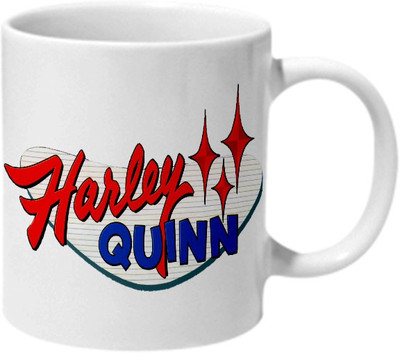 

Mooch Wale Harley Quinn Logo Ceramic Mug(325 ml), Multicolor