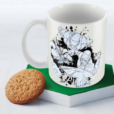 

Posterboy Assemble cast sketch Officially Licensed Ceramic Mug(350 ml), Multicolor