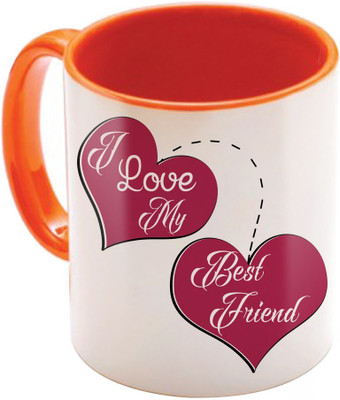 

SKY TRENDS Wonderful & Best Valentine Orange Gift For GirlFriend,Boyfriend,Husband,Wife,Friend Design Cod 089 Ceramic Mug(325 ml)