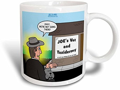 

3dRose Joes Vet and Taxidermy Where You Always Get Your Pet Back Ceramic, 11 oz, White Ceramic Mug(60 ml), Multicolor
