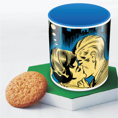 

Marvel Comics The Kiss Officially Licensed Ceramic Mug(350 ml), Multicolor