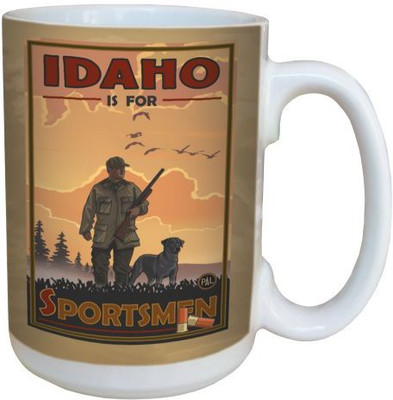 

Tree-Free Greetings Greetings 79374 Idaho Sportsmen Duck Hunter by Paul A. Lanquist Ceramic with Full-Sized Handle, 15-Ounce, Multicolored Ceramic Mug(60 ml), Multicolor