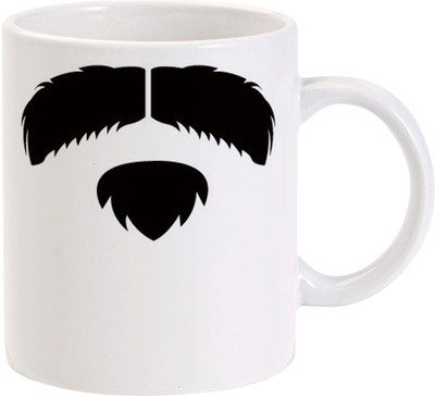 40% OFF on Lolprint Goatee and Moustache Ceramic Mug(325 ml) 40% OFF on Lolprint Goatee and Moustache Ceramic Mug(325 ml)