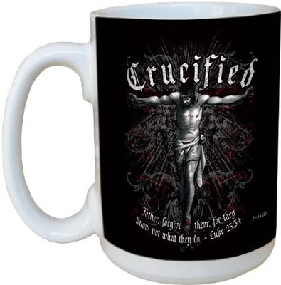 

Tree-Free Greetings Greetings lm44223 Rock Style Crucified: Luke 23:34 Ceramic with Full-Sized Handle, 15-Ounce Ceramic Mug(60 ml), Multicolor