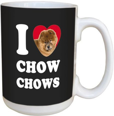 

Tree Free Free Greetings LM45034 I Heart Chow Chows Ceramic with Full-Sized Handle, 15-Ounce, Tan Ceramic Mug(60 ml), Multicolor