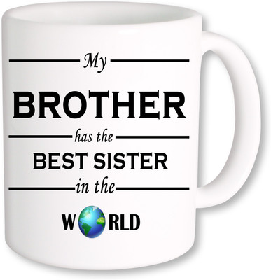 

PhotogiftsIndia Best Sister in World 1 Ceramic Mug(325 ml), Multicolor