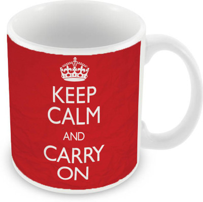 

Sleep Nature's SN-MG-2466 Ceramic Mug(350 ml), Red