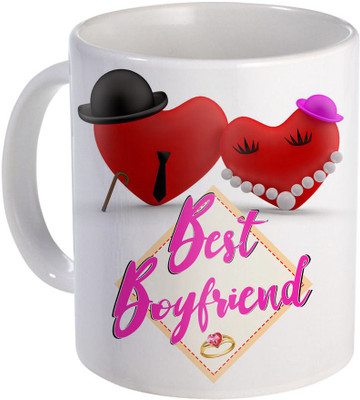 

SKY TRENDS Your Heart Says Best Boyfriend In the World for A Amazing Gift A Very Special Day VAlentine Day Design (36) Ceramic Mug(320 ml), White