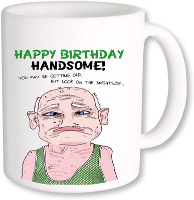 

PhotogiftsIndia Happy Birthday Handsome Ceramic Mug(325 ml), Multicolor