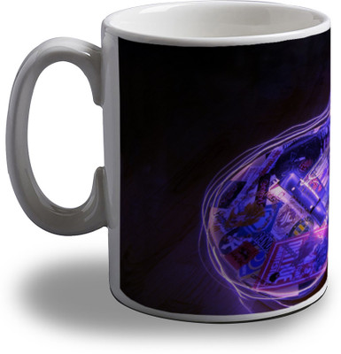 

Artifa Cool Guitar Porcelain, Ceramic Mug(350 ml), Multicolor